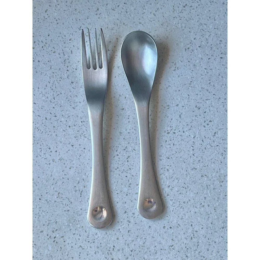 Robert Welch 18/10 Stainless Steel Fork & Spoon Designed By William Welch - Picture 1 of 4